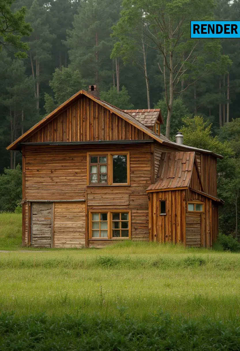 AI-transformed house image with enhanced styling